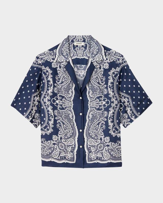Orla Satin Camp Shirt
